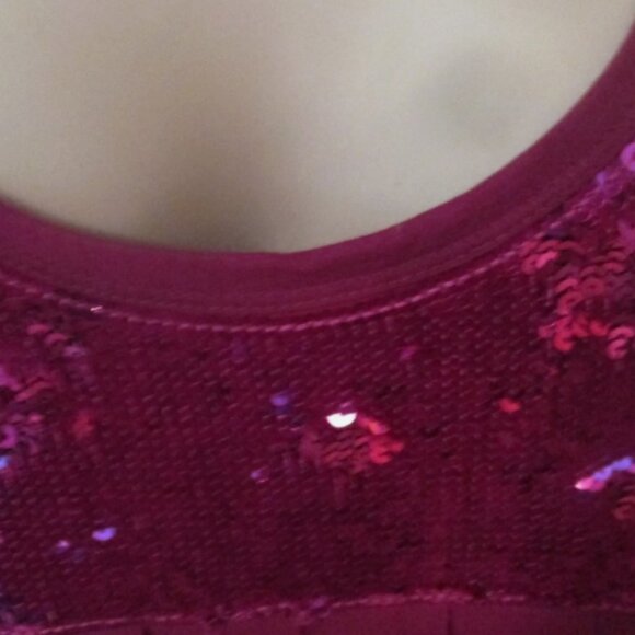 NWT LaROK CHIC Tunic Tank Fuschia Sequin Summer Dress NWT SIze Small - Picture 6 of 6